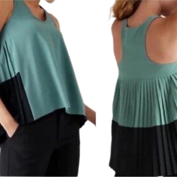 Athleta Swing Forward‎ Pleated Tank NWT SKUW469 - Picture 1 of 6